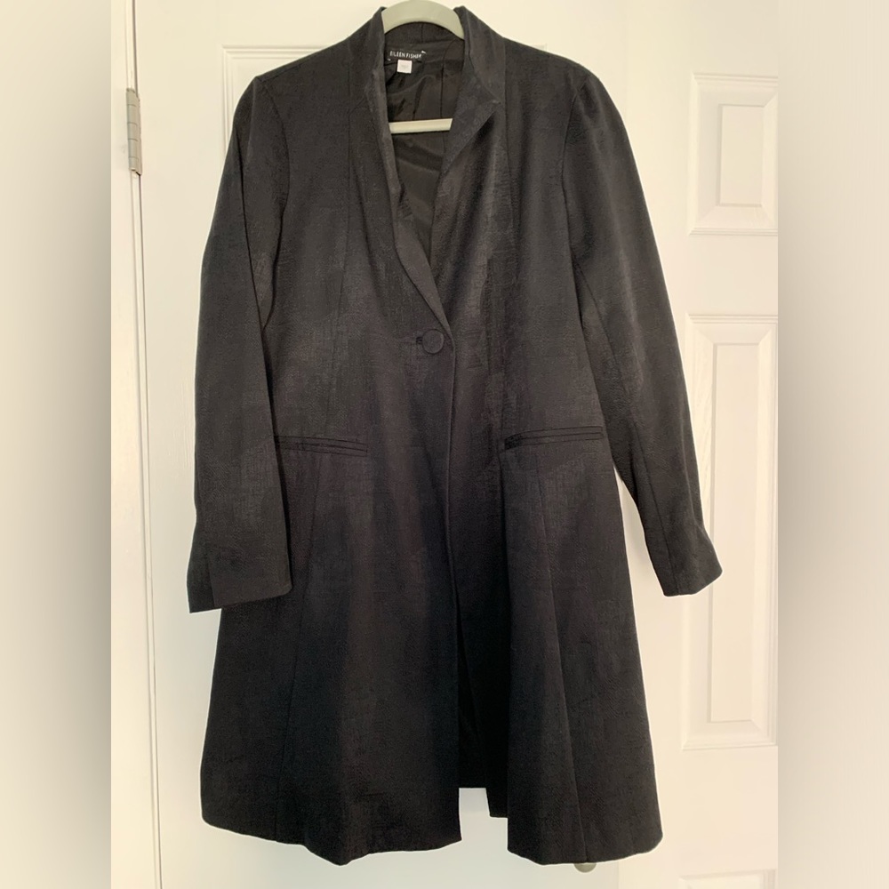 Eileen Fisher long blazer-like jacket
